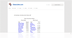Desktop Screenshot of cleanjoke.com